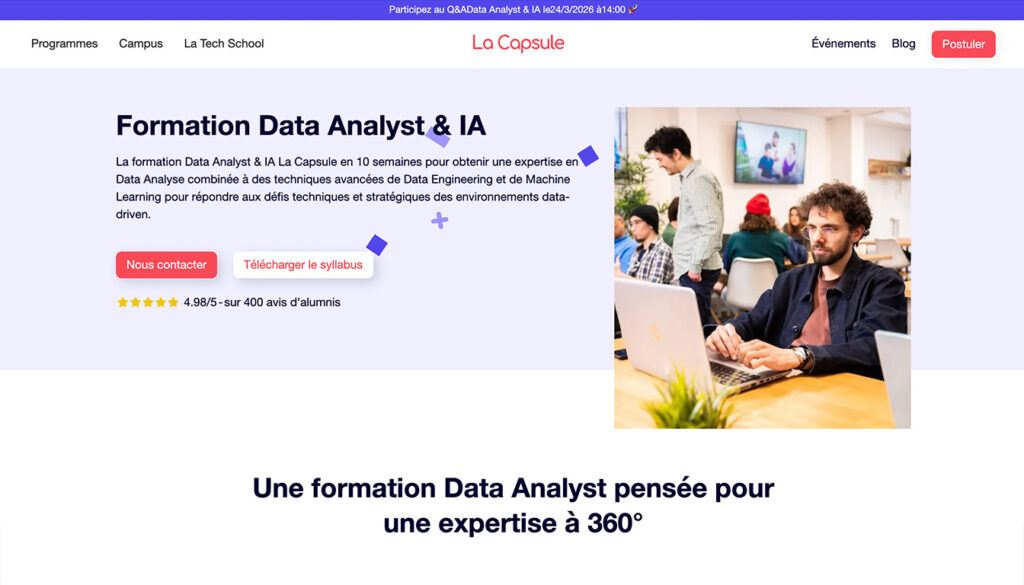Comment La Capsule forme une nouvelle génération de data analysts