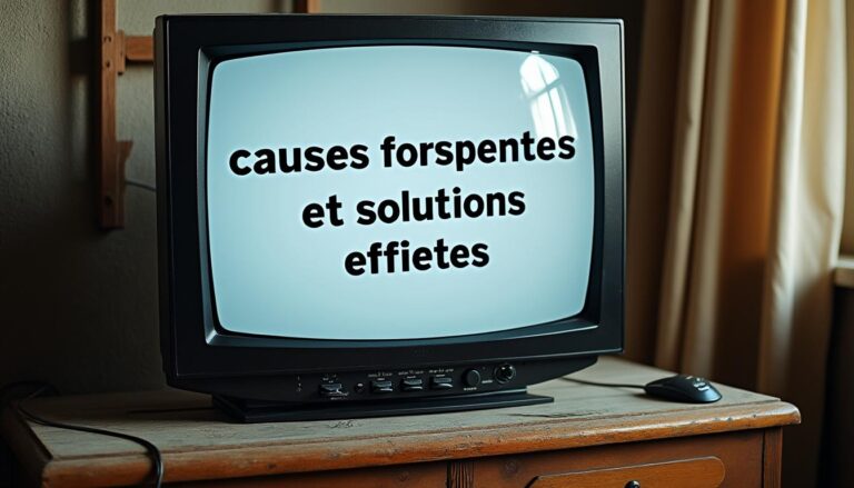 découvrez les causes fréquentes des lignes sur votre écran tv et les solutions efficaces pour les éliminer et retrouver une image nette.