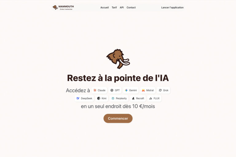 découvrez mammouth ia : ses fonctionnalités clés, avis des utilisateurs, tarifs et les meilleures alternatives à connaître pour choisir l'outil d'intelligence artificielle adapté à vos besoins.
