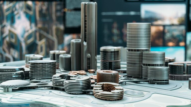 Combien de Smart Cities dans — skyline de ville intelligente avec technologie
